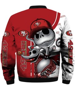 NFL San Francisco 49ers Jack Halloween and Team Bomber Jacket