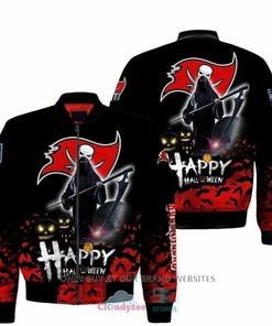 NFL Tampa Bay Buccaneers Black Halloween Bomber Jacket