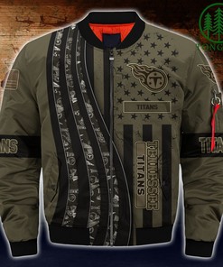 NFL Tennessee Titans Camo Bomber Jacket
