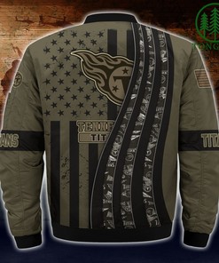 NFL Tennessee Titans Camo Bomber Jacket