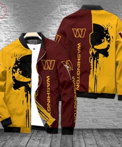 NFL Washington Commanders Yellow Brown Limited Bomber Jacket