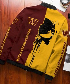 NFL Washington Commanders Yellow Brown Limited Bomber Jacket