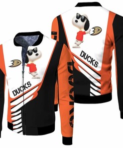NHL Anaheim Ducks Snoopy For Fans Bomber Jacket