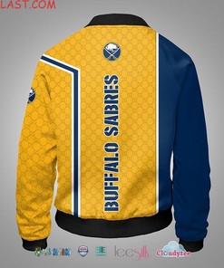 NHL Buffalo Sabres Gold Blue Special Bomber Jacket