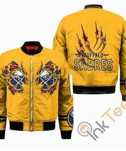 NHL Buffalo Sabres Gold Claws Chistmas For Fan Bomber Jacket