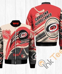 NHL Carolina Hurricanes Orange Cream Gift For Fans Bomber Jacket