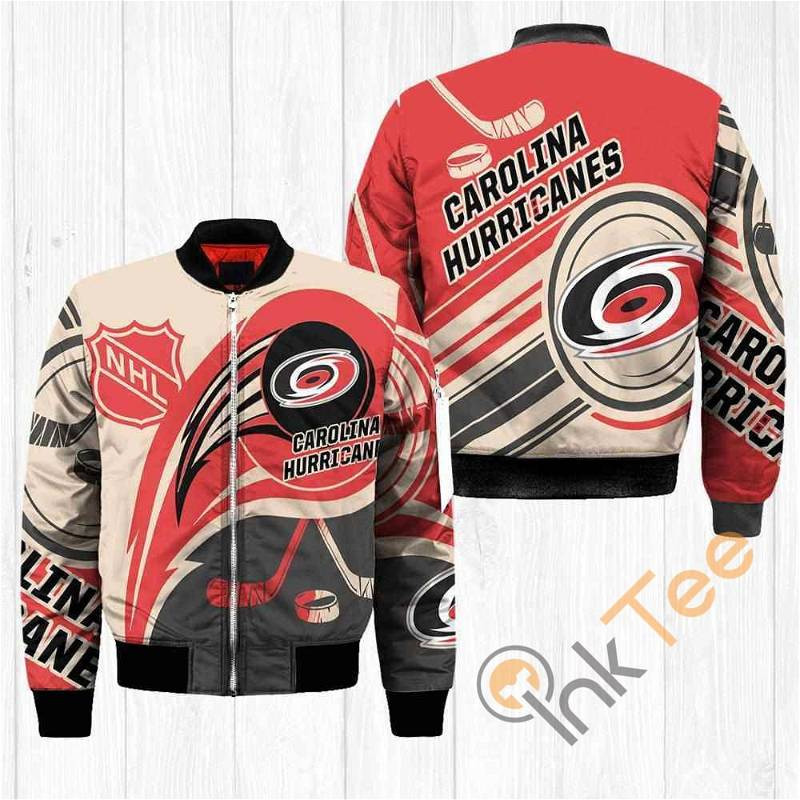 NHL Carolina Hurricanes Orange Cream Gift For Fans Bomber Jacket