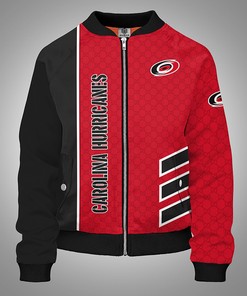 NHL Carolina Hurricanes Red Bomber Jacket