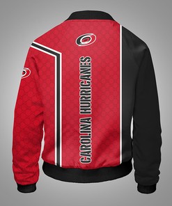 NHL Carolina Hurricanes Red Bomber Jacket