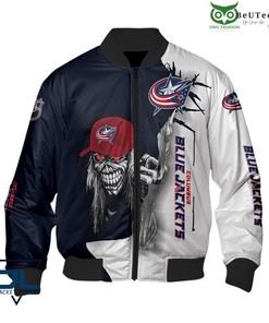 NHL Columbus Blue Jackets Ultra Death Bomber Jacket