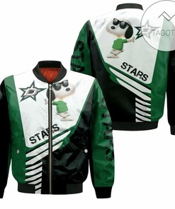 NHL Dallas Stars Snoopy For Fans Bomber Jacket