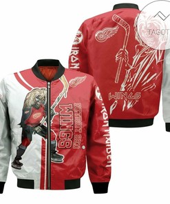 NHL Detroit Red Wings Zombie For Fans Bomber Jacket
