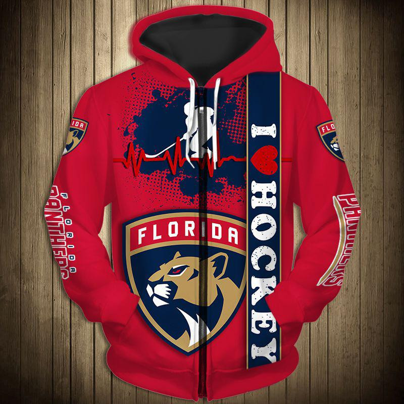 NHL Florida Panthers Heart Beats Bomber Jacket