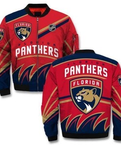 NHL Florida Panthers Red Bomber Jacket