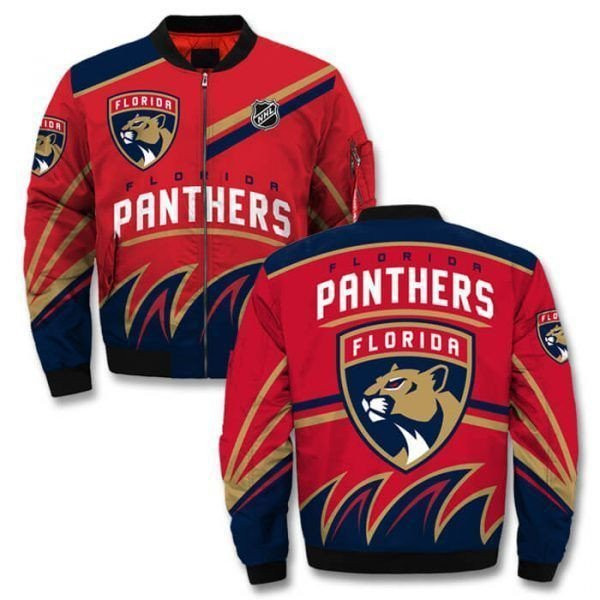 NHL Florida Panthers Red Bomber Jacket