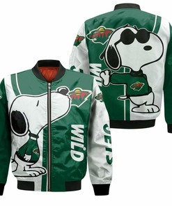 NHL Minnesota Wild Snoopy Lover Bomber Jacket