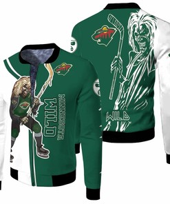 NHL Minnesota Wild Zombie For Fans Bomber Jacket