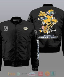NHL Nashville Predators Tom And Jerry Bomber Jacket