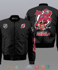 NHL New Jersey Devils Tom And Jerry Bomber Jacket