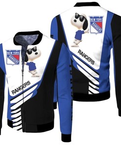 NHL New York Rangers Snoopy For Fans Bomber Jacket