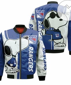 NHL New York Rangers Snoopy Lover Bomber Jacket