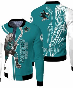NHL San Jose Sharks Zombie For Fans Bomber Jacket