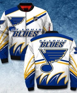 NHL St. Louis Blues White Bomber Jacket