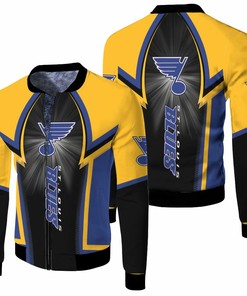 NHL St. Louis Blues Yellow Black Bomber Jacket