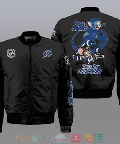 NHL Tampa Bay Lightning Tom And Jerry Bomber Jacket