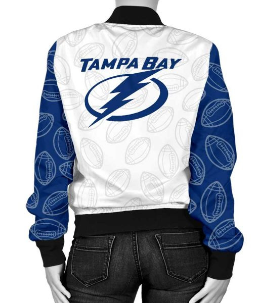 NHL Tampa Bay Lightning White Bomber Jacket