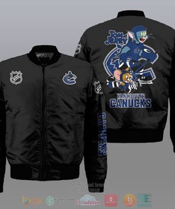 NHL Vancouver Canucks Tom And Jerry Bomber Jacket
