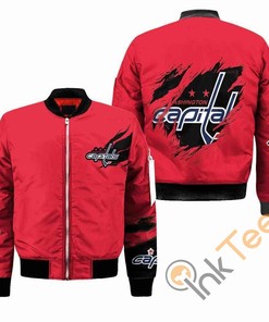 NHL Washington Capitals Red Bomber Jacket