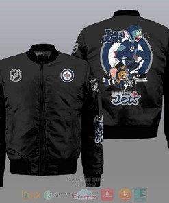 NHL Winnipeg Jets Tom And Jerry Bomber Jacket