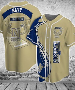 Navy Midshipmen NCAA Baseball Jersey Shirt Classic