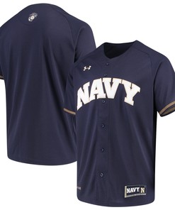Navy Midshipmen Under Armour Performance Replica Baseball Jersey - Navy Ncaa