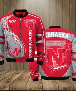 Nebraska Cornhuskers Jacket 3D Printed Fire Ball
