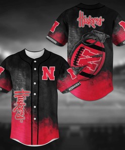 Nebraska Cornhuskers NCAA Baseball Jersey Shirt Grenade