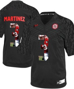 Nebraska Cornhuskers Taylor Martinez Black Printing Player Portrait Football Jersey