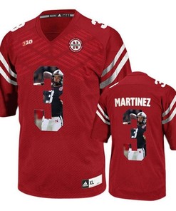 Nebraska Cornhuskers Taylor Martinez Red Printing Player Portrait Football Jersey