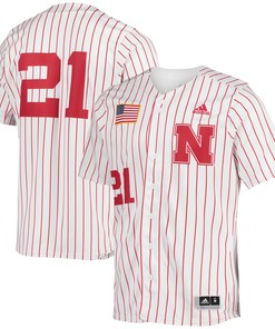 Nebraska Huskers Adidas Replica Baseball Jersey - White Ncaa