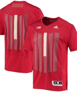 Nebraska Huskers Adidas Strategy Baseball Jersey - Scarlet Ncaa