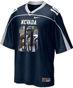 Nevada Wolf Pack Colin Kaepernick Navy Printing Player Portrait Football Jersey