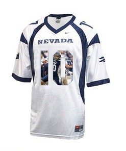 Nevada Wolf Pack Colin Kaepernick White Printing Player Portrait Football Jersey