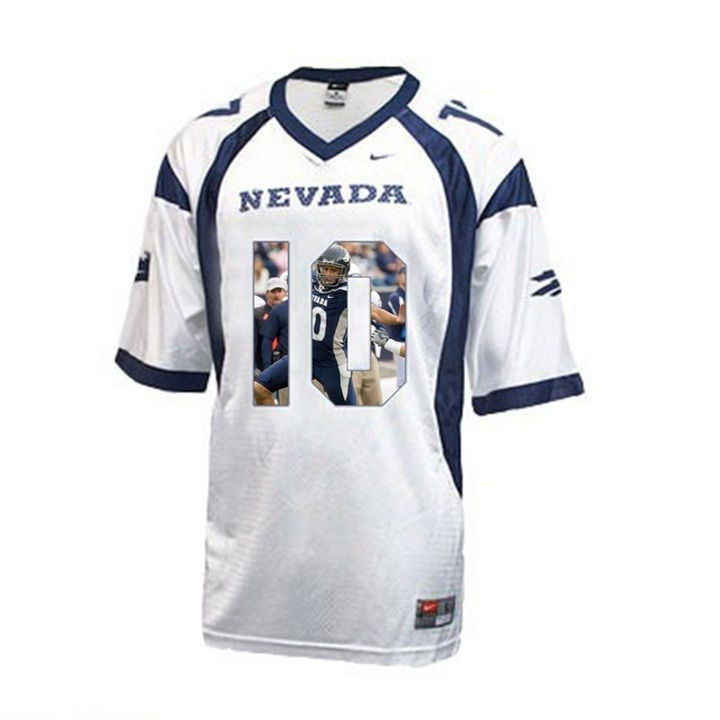 Nevada Wolf Pack Colin Kaepernick White Printing Player Portrait Football Jersey