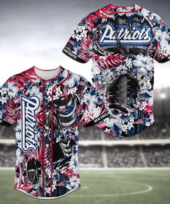 New England Patriots NFL Baseball Jersey Shirt