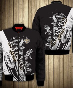 New Orleans Saints Jacket Graphic Cartoon Athlete Ball Star