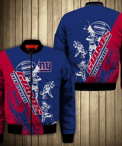 New York Giants Jacket Graphic Cartoon Athlete Ball Star