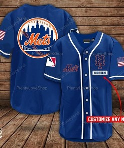 New York Mets Personalized Baseball Jersey 317