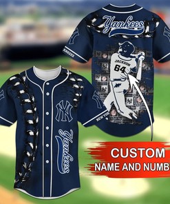 NewYork Yankees MLB Personalized Name Number Baseball Jersey Shirt