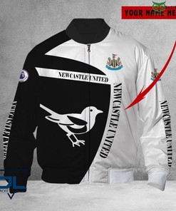 Newcastle United FC Custom Name The Magpies Bomber Jacket